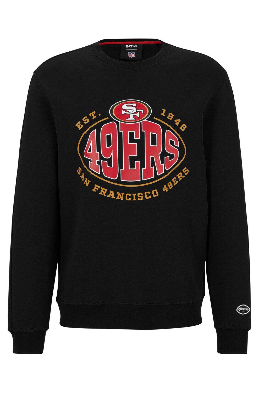

Свитшот Boss X Nfl Cotton-blend With Collaborative Branding 49ers, черный