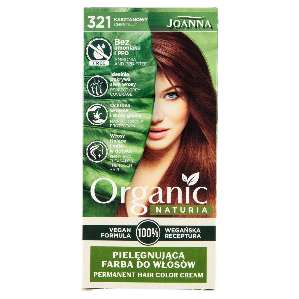 Joanna Naturia Organic питательная краска для волос 321 Каштан