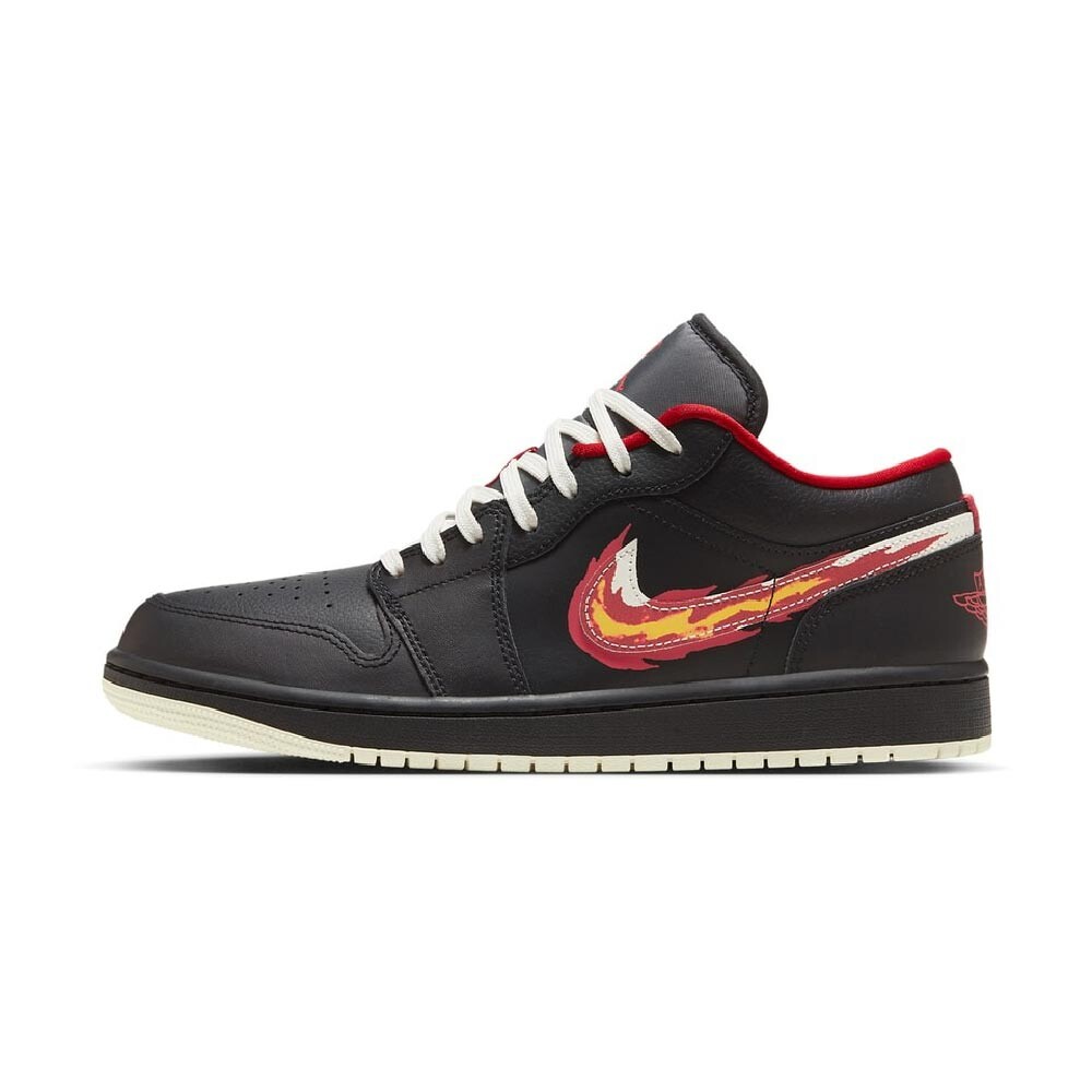 

Кеды Nike Air Jordan 1 Low SE Just Skate, черный/красный/желтый