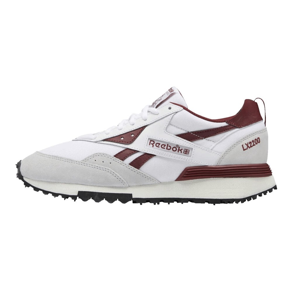

Кроссовки Reebok Classic Lx2200 Unisex, ftwr white/classic burgundy/pure grey