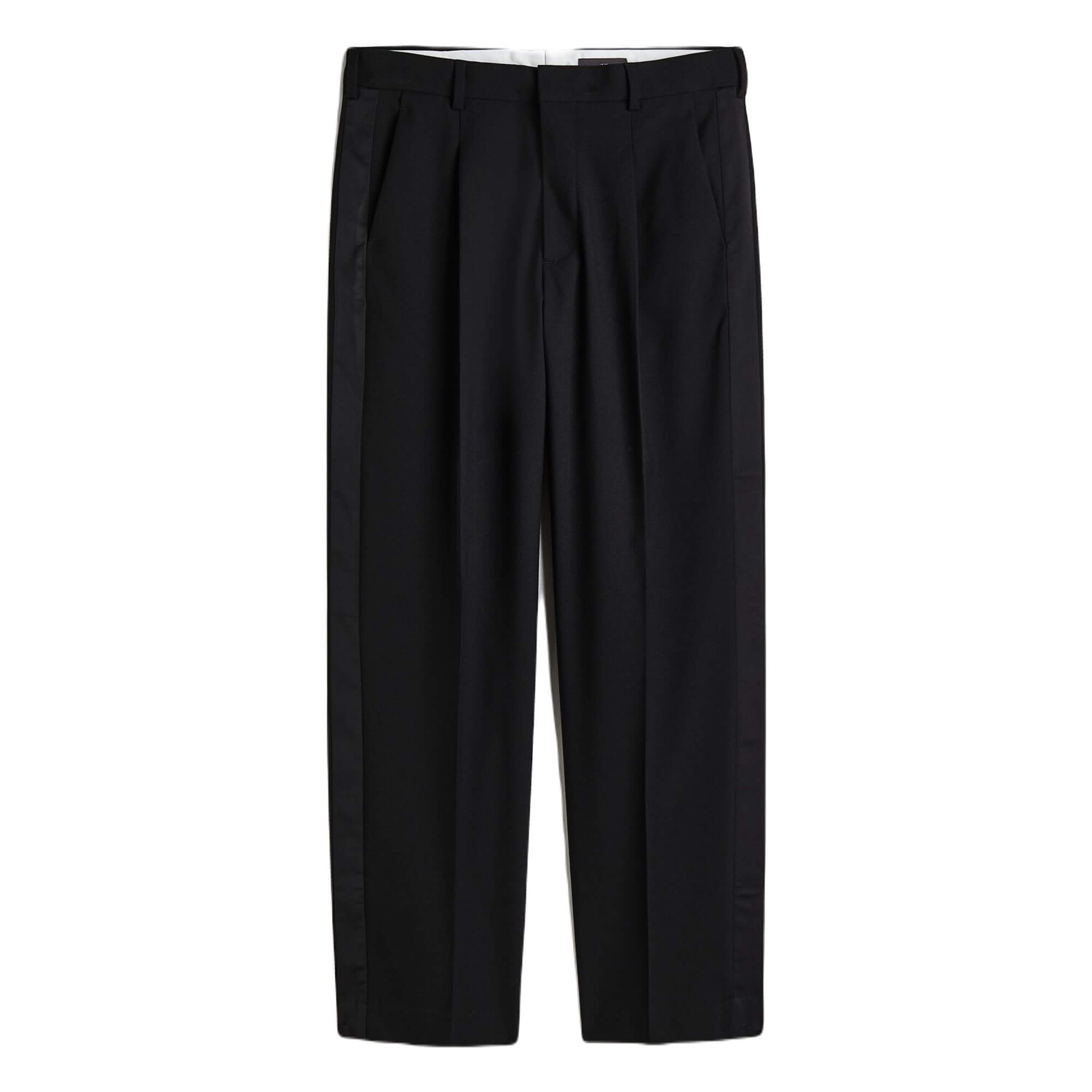 

Брюки H&M Relaxed Fit Tuxedo, черный