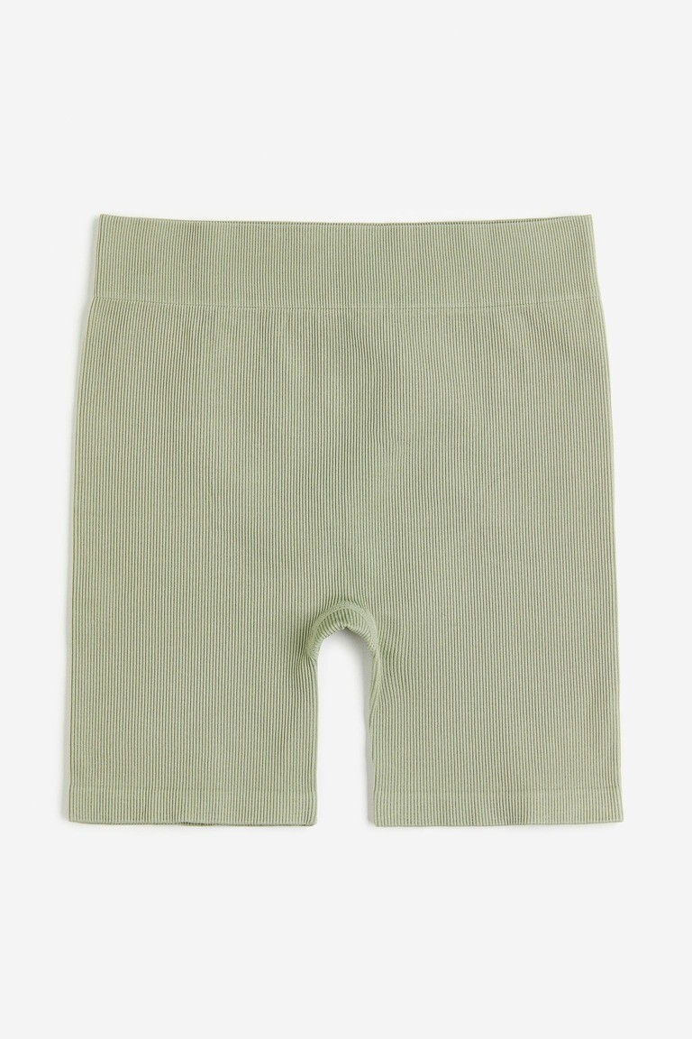 

Бесшовные байкерские шорты H&M, светло-зеленый
