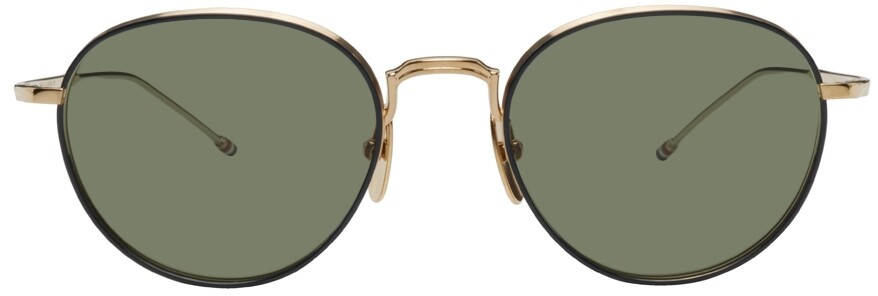 

Золотые солнцезащитные очки TB119 Thom Browne