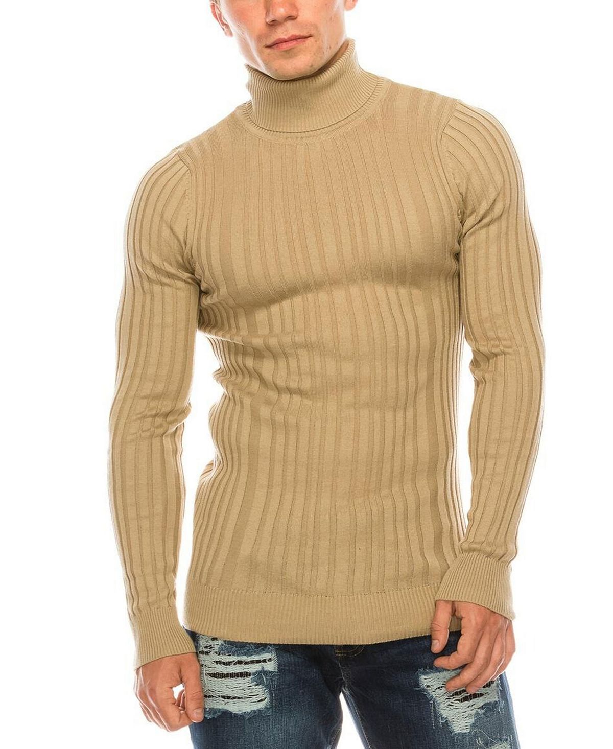 Мужской современный свитер в рубчик RON TOMSON, бежевый вязаный кардиган ron tomson серый