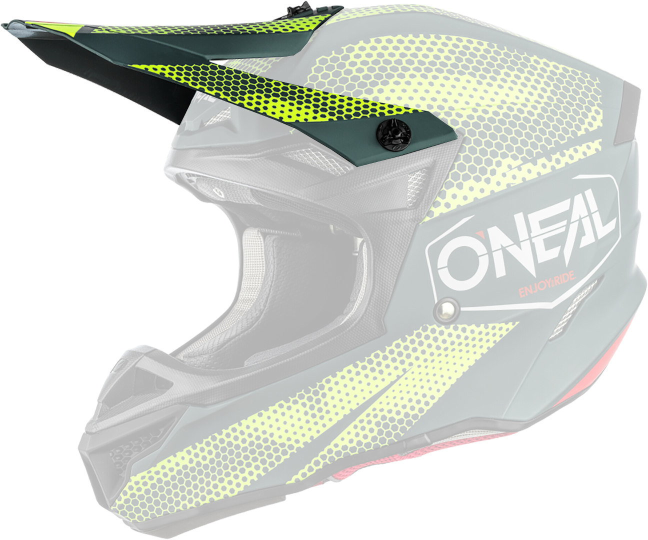 Козырек шлема Oneal 5Series Polyacrylite Covert, желтый