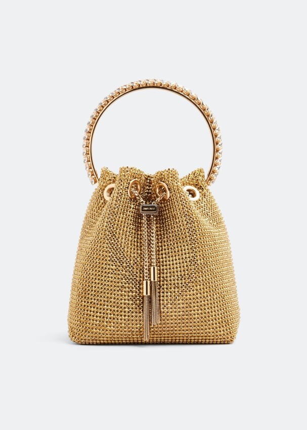 

Сумка JIMMY CHOO Bon Bon bucket bag, золотой
