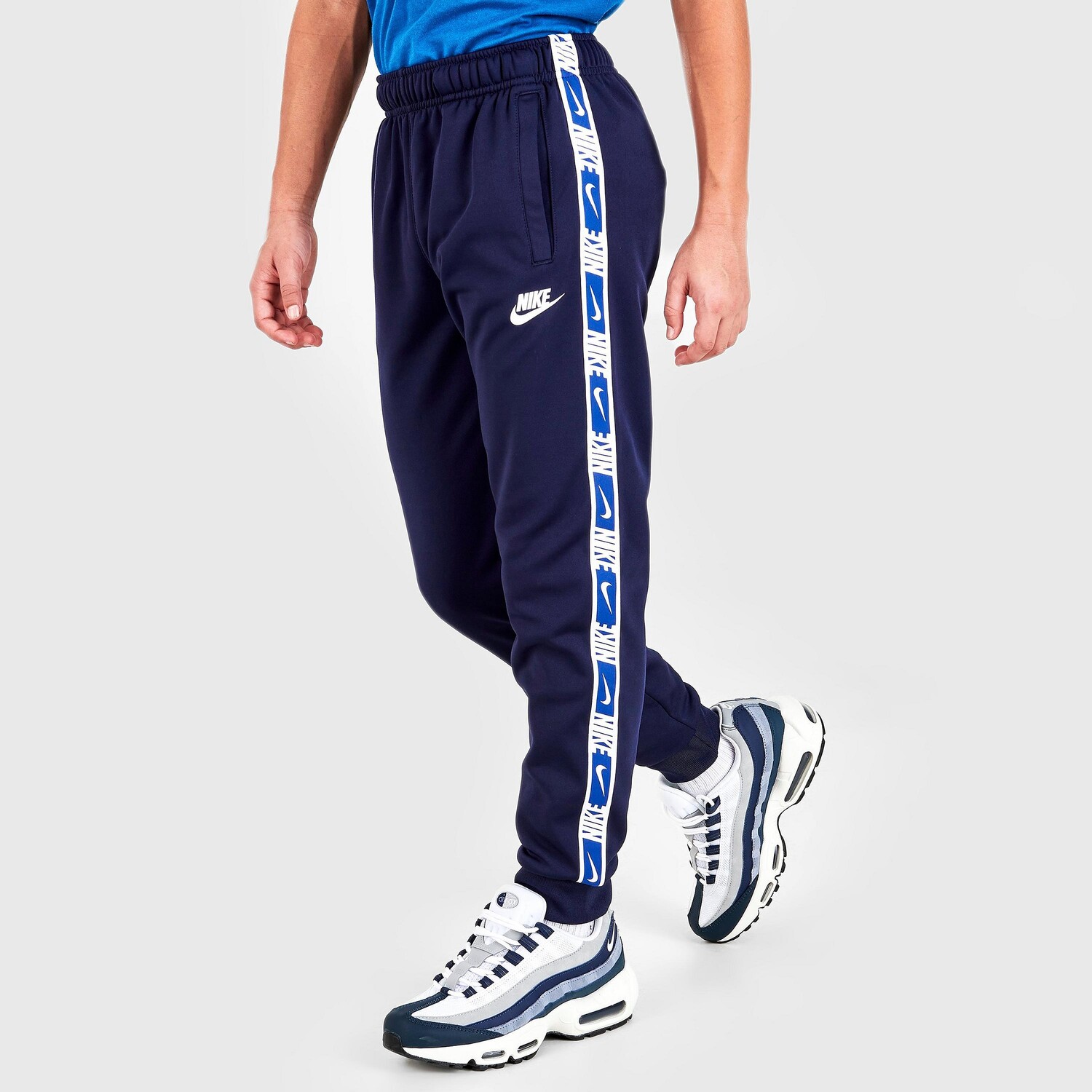 

Брюки-джоггеры Nike Sportswear с повторяющейся тесьмой для мальчиков, синий