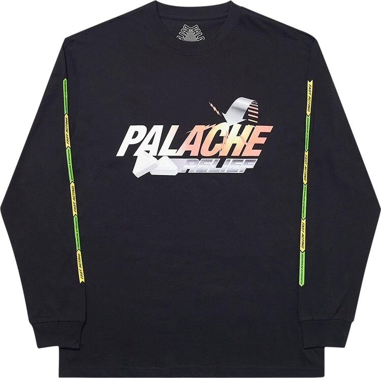 Лонгслив Palace Palache Longsleeve 'Black', черный лонгслив breathe out harpy longsleeve черный s