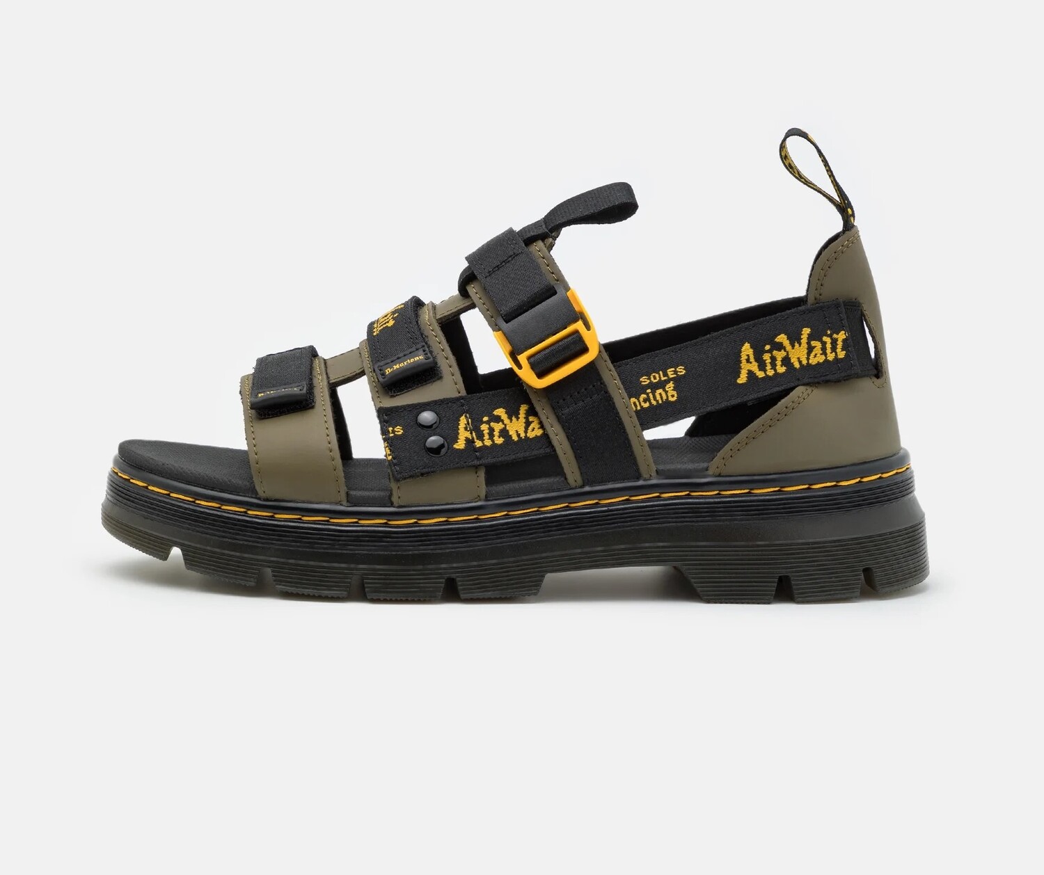 

Сандалии Dr. Martens Pearson Ii, темно-зеленый, черный, желтый