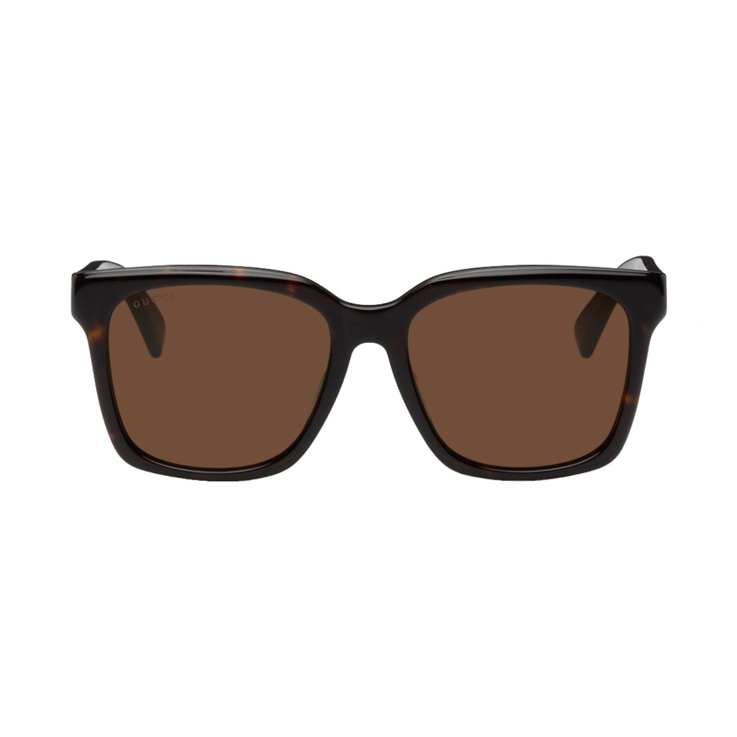 

Солнцезащитные очки Gucci Tortoiseshell Rectangular, коричневый