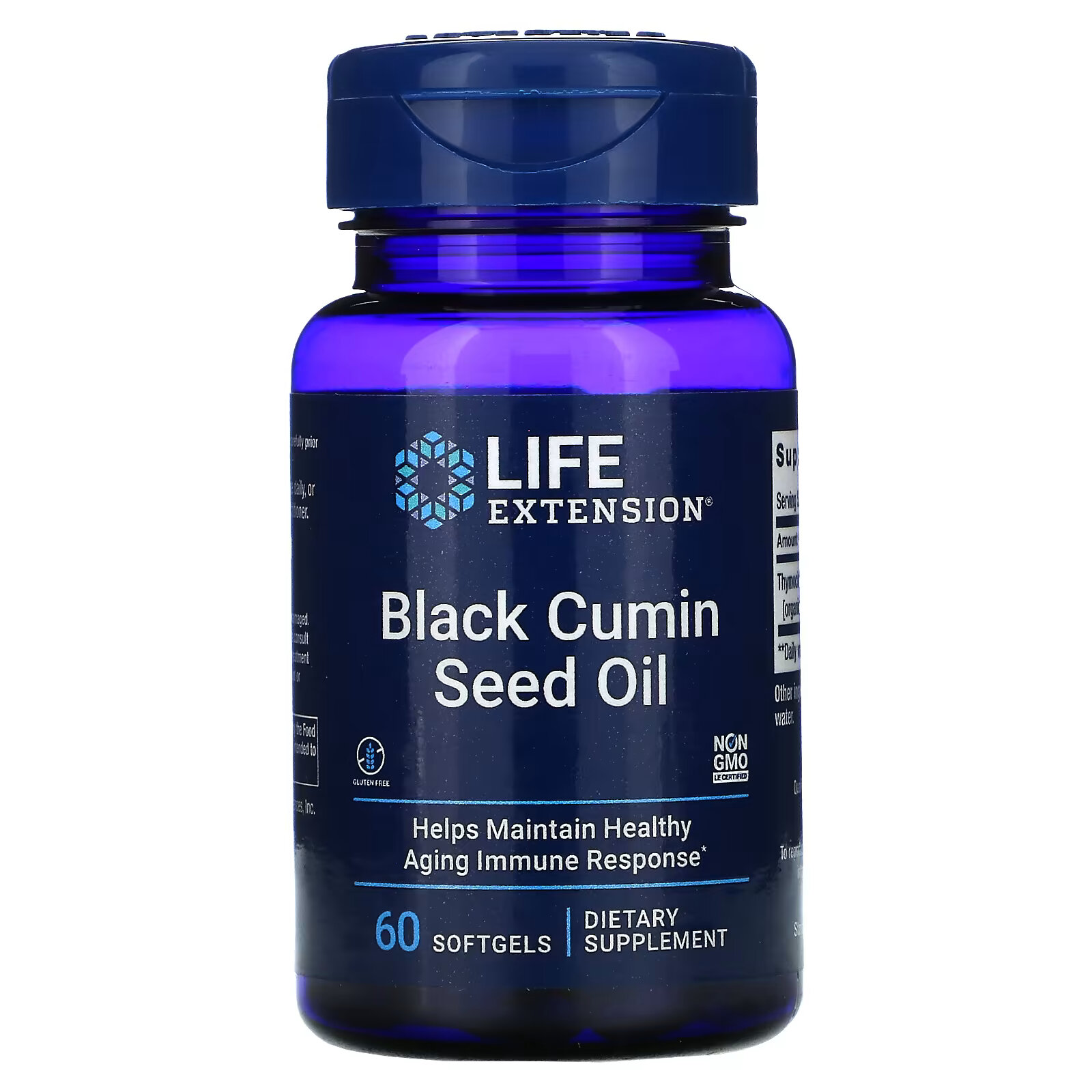 Life Extension, Масло семян черного тмина, 60 мягких таблеток масло семян черного тмина nature s truth 2000 мг 50 мягких таблеток
