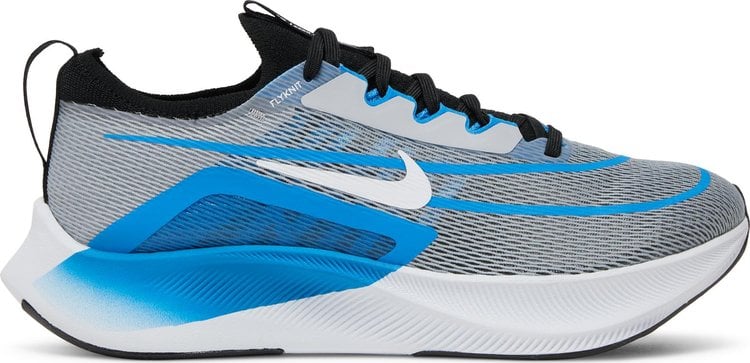 Кроссовки Nike Zoom Fly 4 'Wolf Grey Photo Blue', серый чехол mypads fondina coccodrillo для fly photo pro