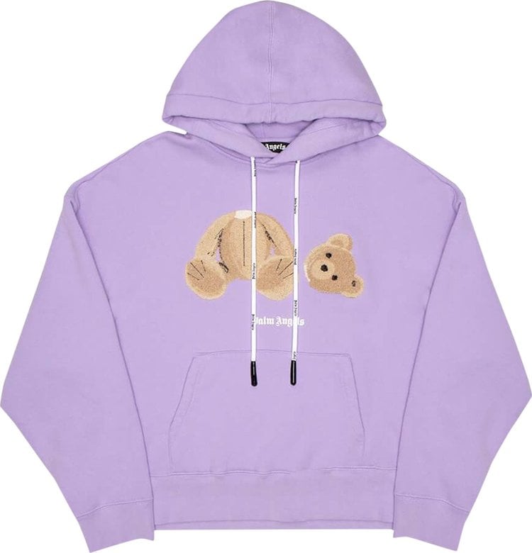 Худи Palm Angels Bear Hoodie 'Lilac/Brown', фиолетовый - фото