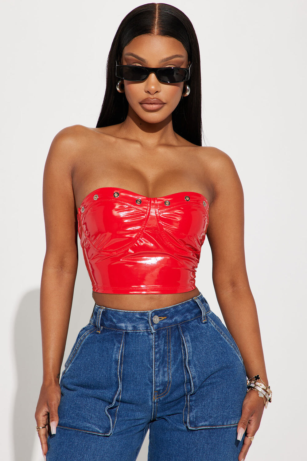 

Топ Fashion Nova HA2339N, красный