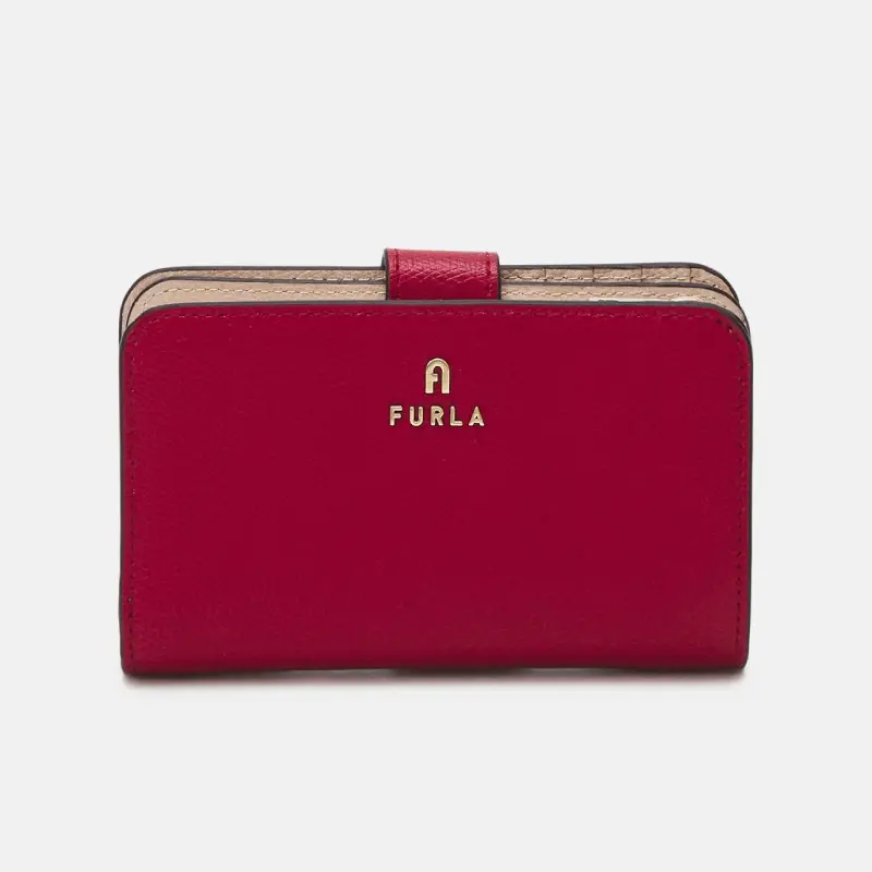 

Кошелек Furla Camelia Compact, малиновый/кремовый