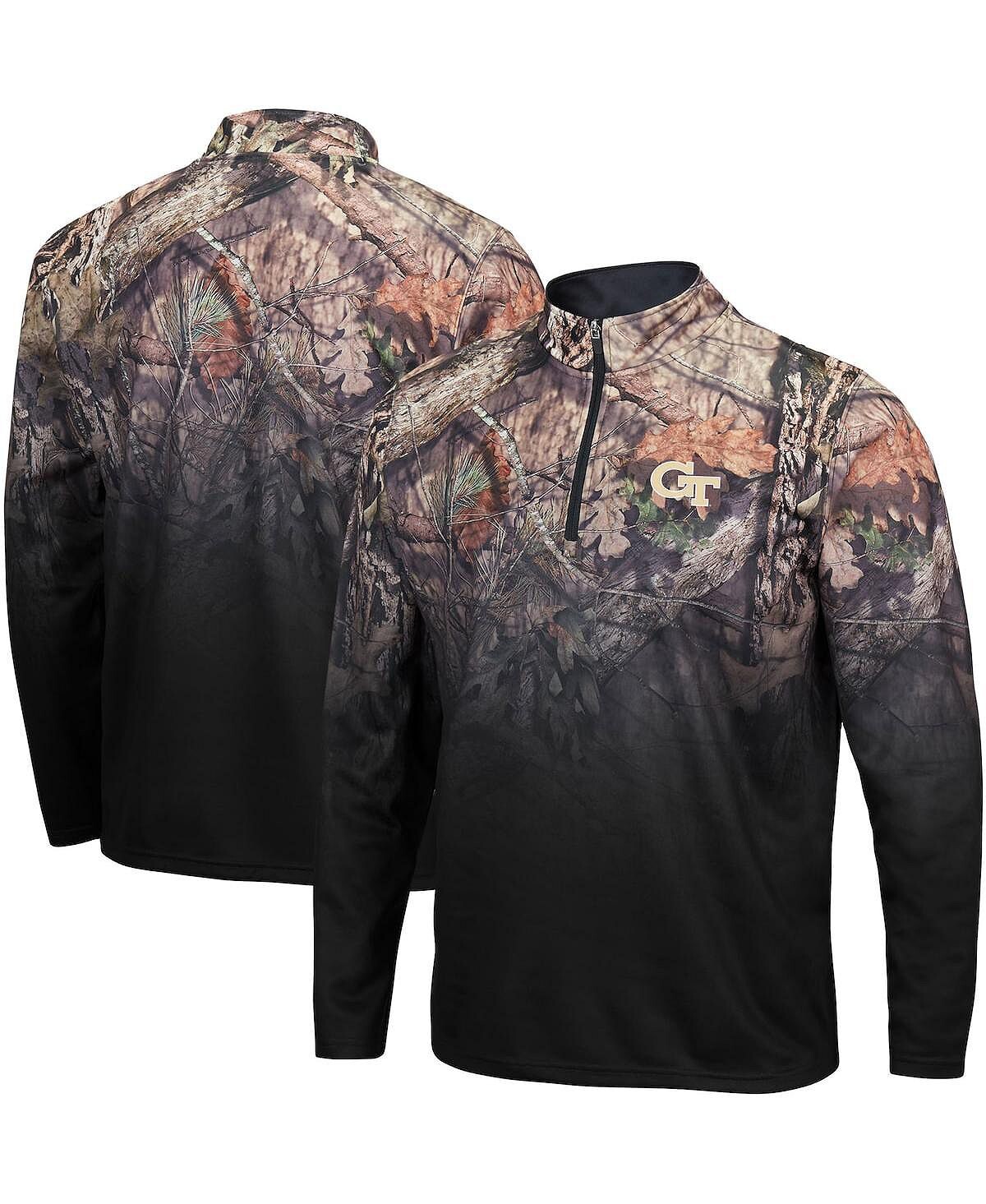 

Черная мужская куртка ga tech yellow jacket mossy oak fleet ii с молнией на четверть Colosseum, черный