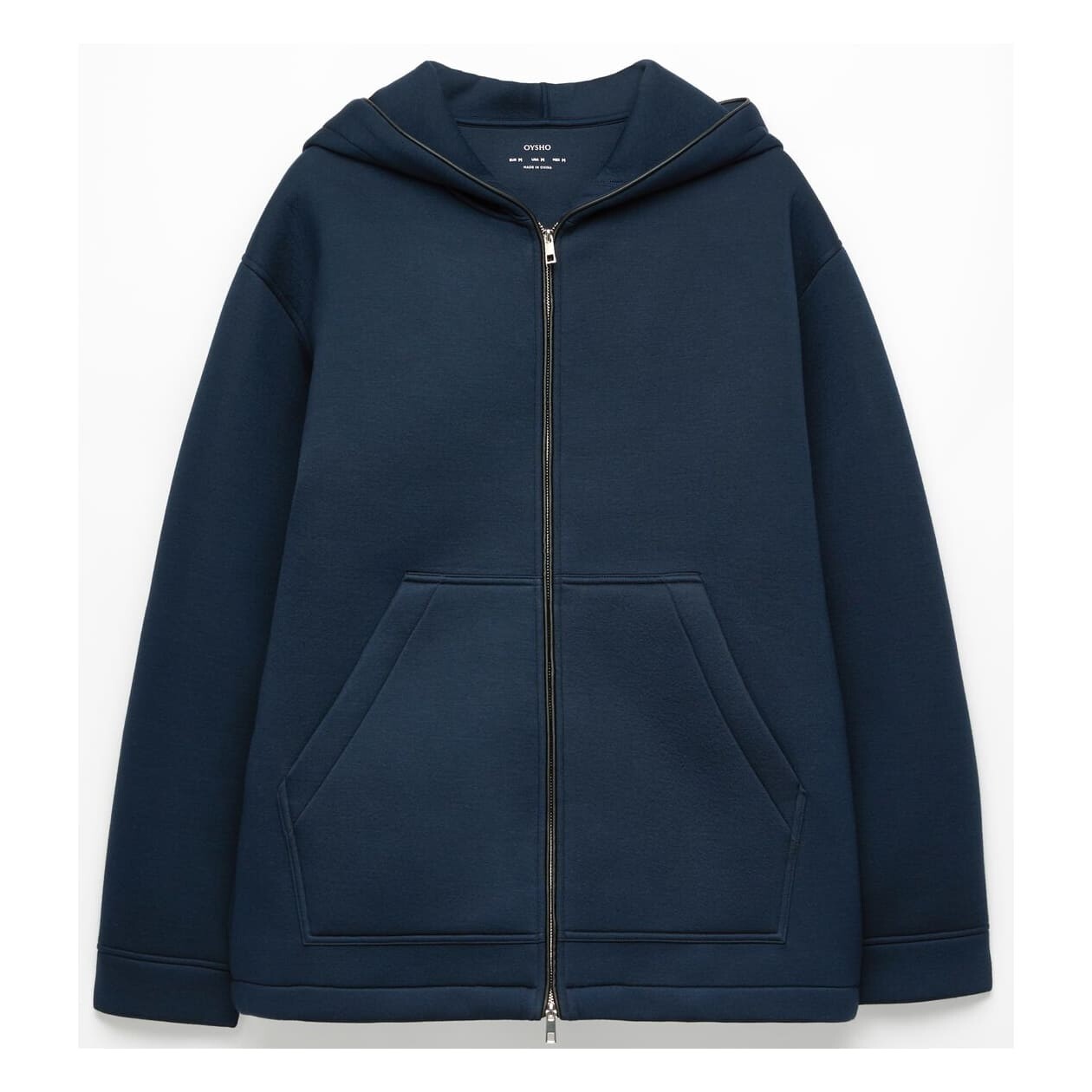 

Толстовка Oysho Neoprene-effect, темно-синий
