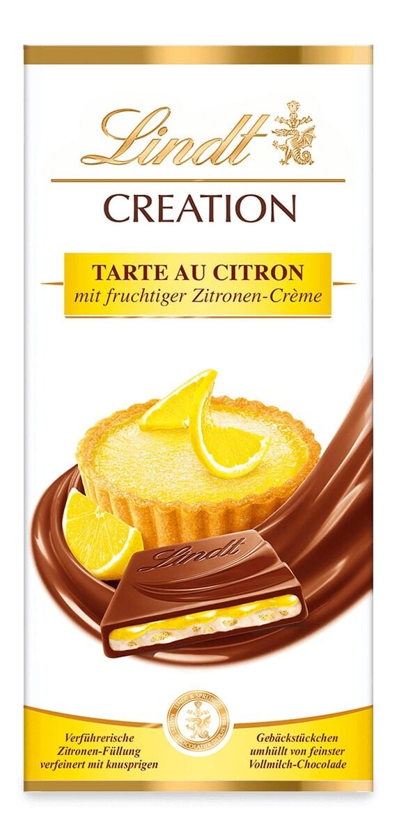 

Молочный шоколад Lindt Creation Tarte Au Citron, лимонный тарт, 150г