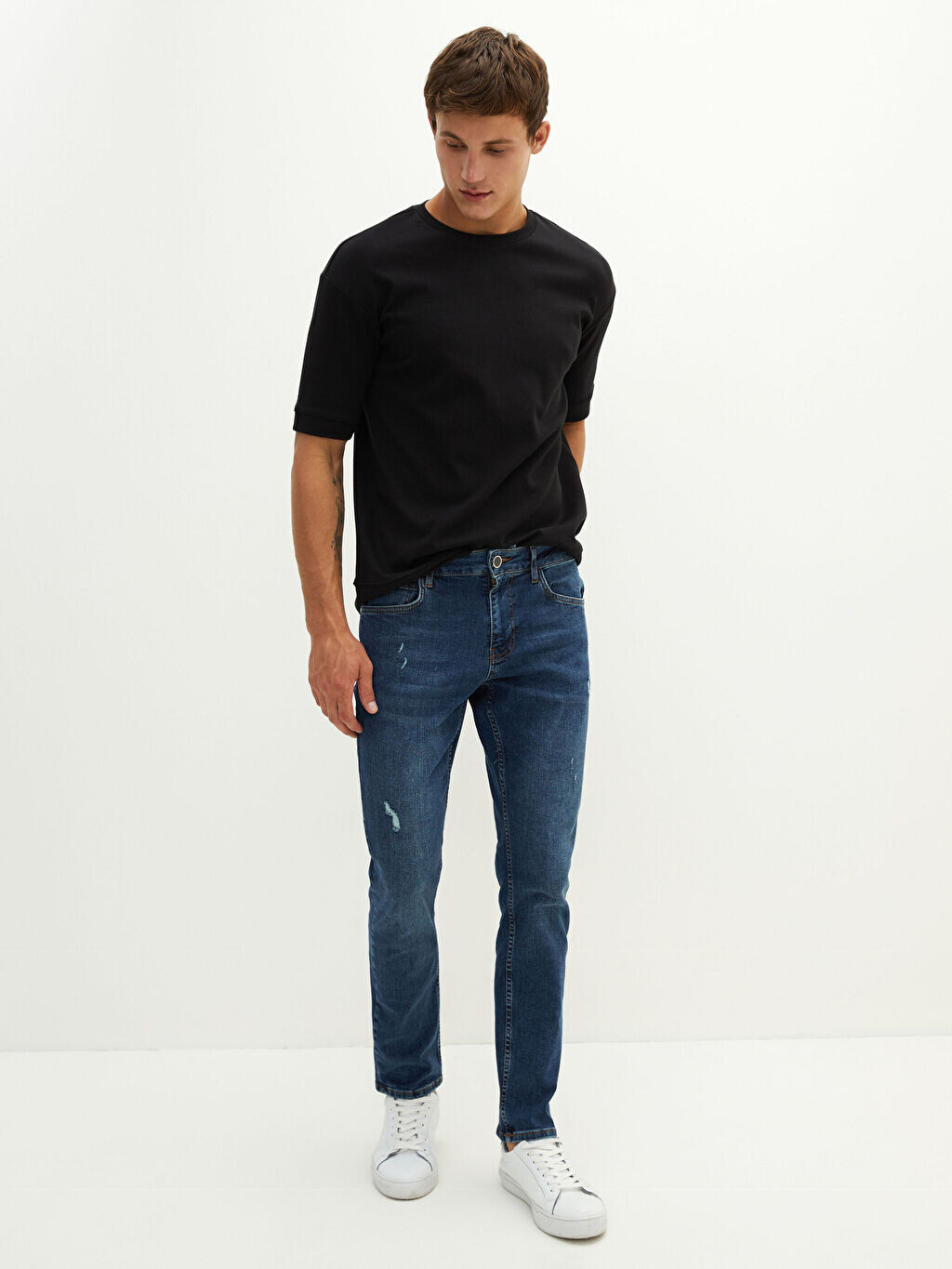 

Мужские джинсовые брюки 750 Slim Fit LCW Casual