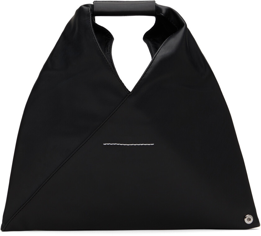 

Черная маленькая объемная сумка с треугольными чашечками MM6 Maison Margiela, Черный
