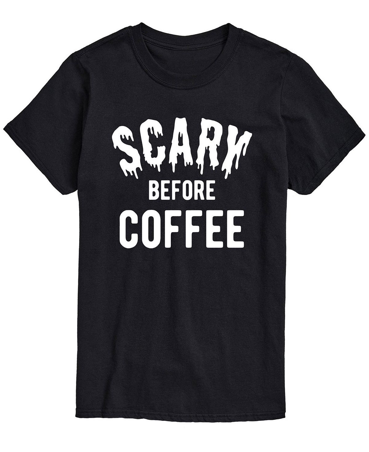 Мужская футболка классического кроя scary before coffee AIRWAVES, черный