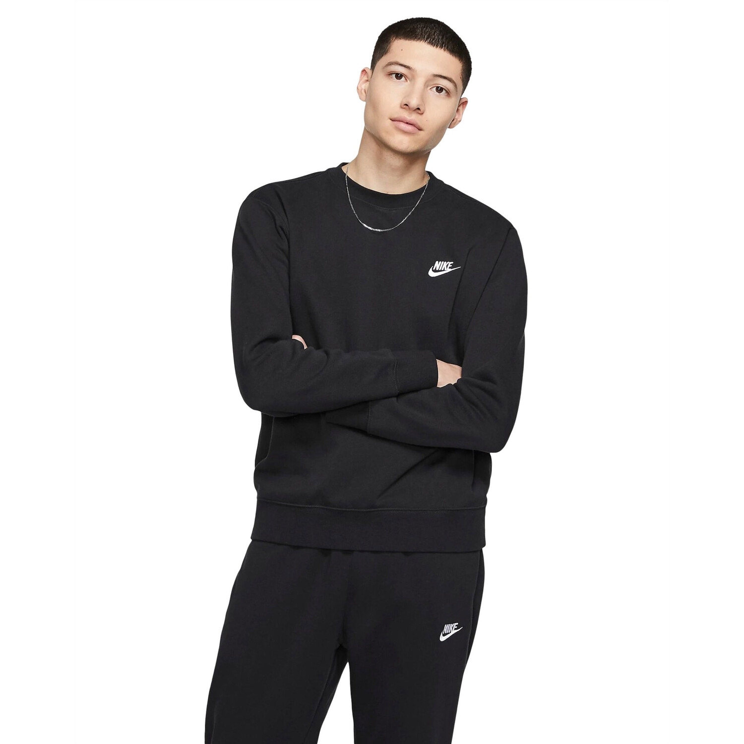 

Свитшот Nike Fleece, черный/белый