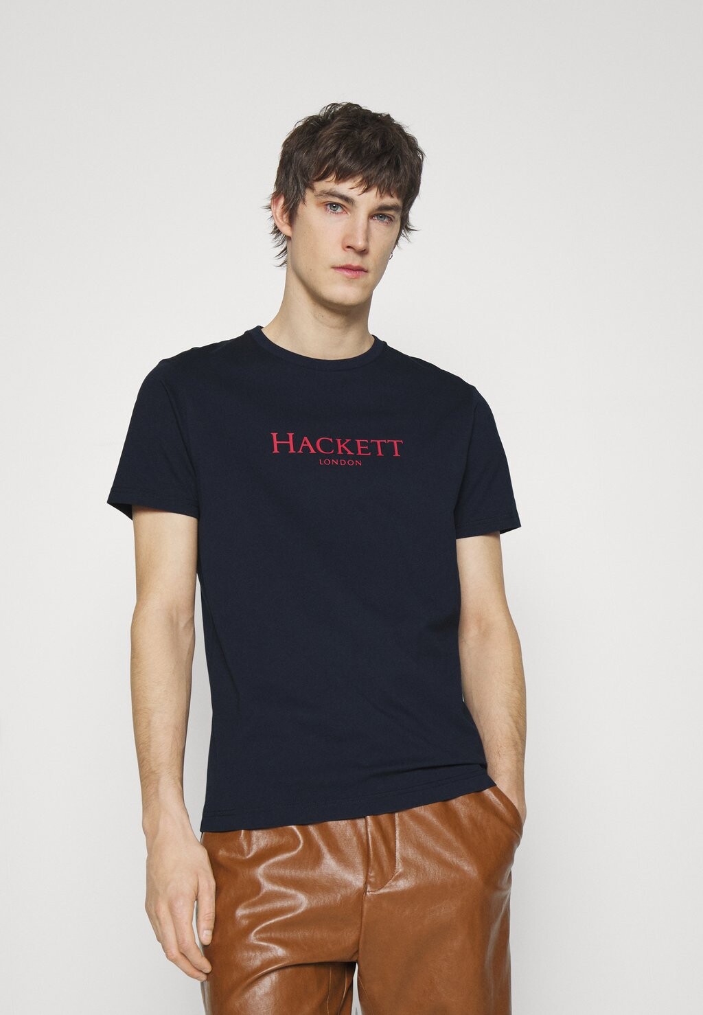 

Футболка с принтом Hackett London, темно-синий