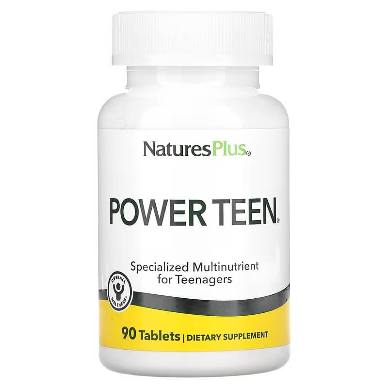 Мультивитамины для подростков NaturesPlus Power Teen, 90 таблеток - фото