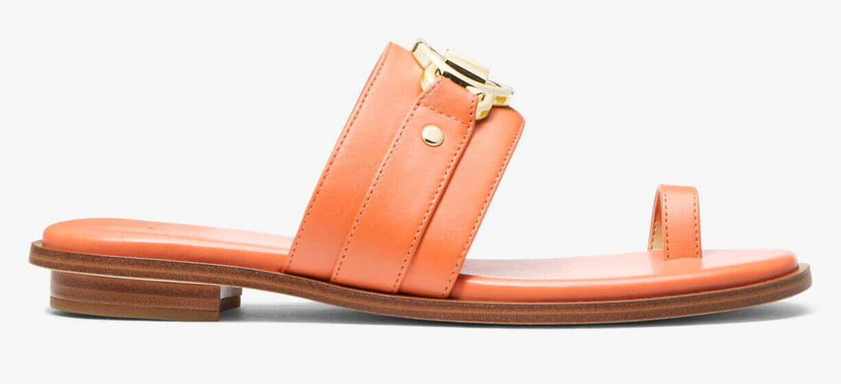 

Кожаные сандалии Michael Michael Kors Rory, оранжевый/коричневый/золотой