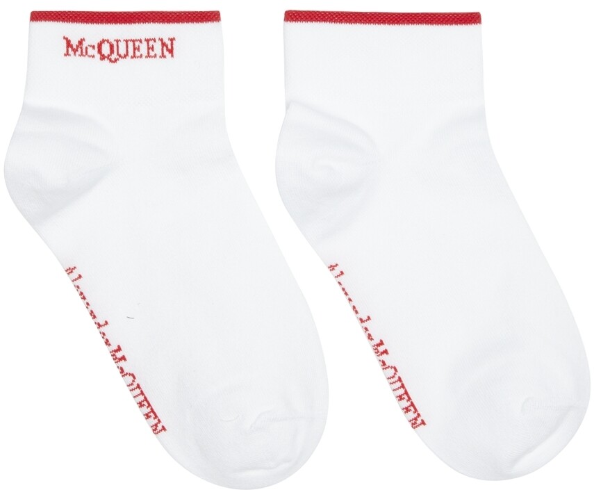 

Хлопковые носки до щиколотки с логотипом Alexander McQueen