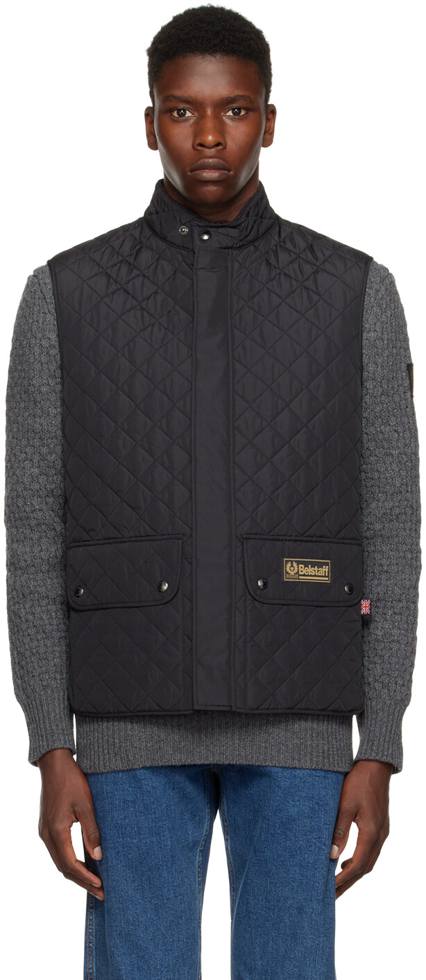 

Черный стеганый жилет Belstaff