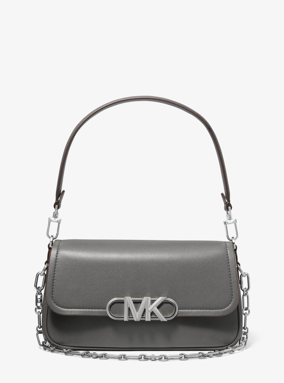 

Сумка Michael Michael Kors Parker Medium Leather Shoulder, серый