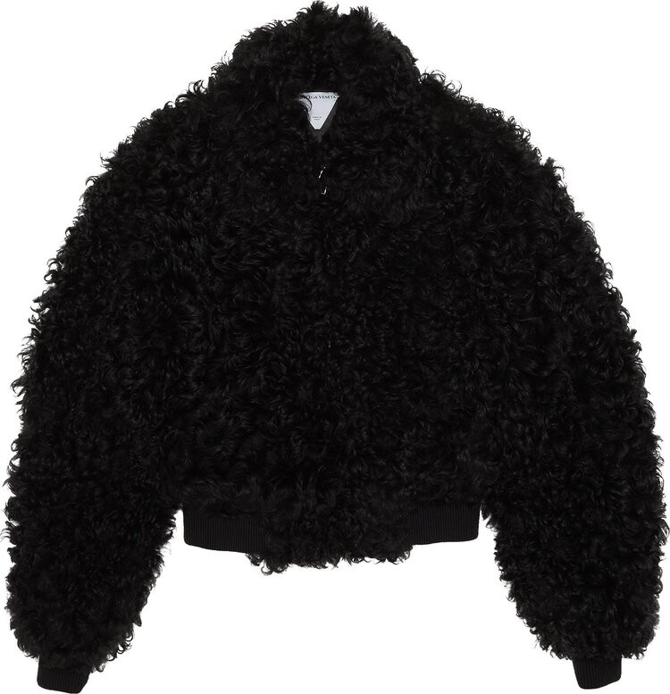 

Куртка Bottega Veneta Cropped Fur Jacket 'Black', черный