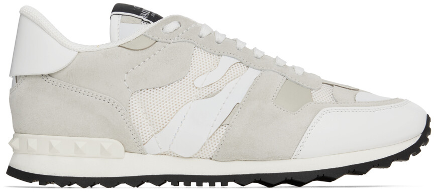 

Белые кроссовки Rockrunner Valentino Garavani