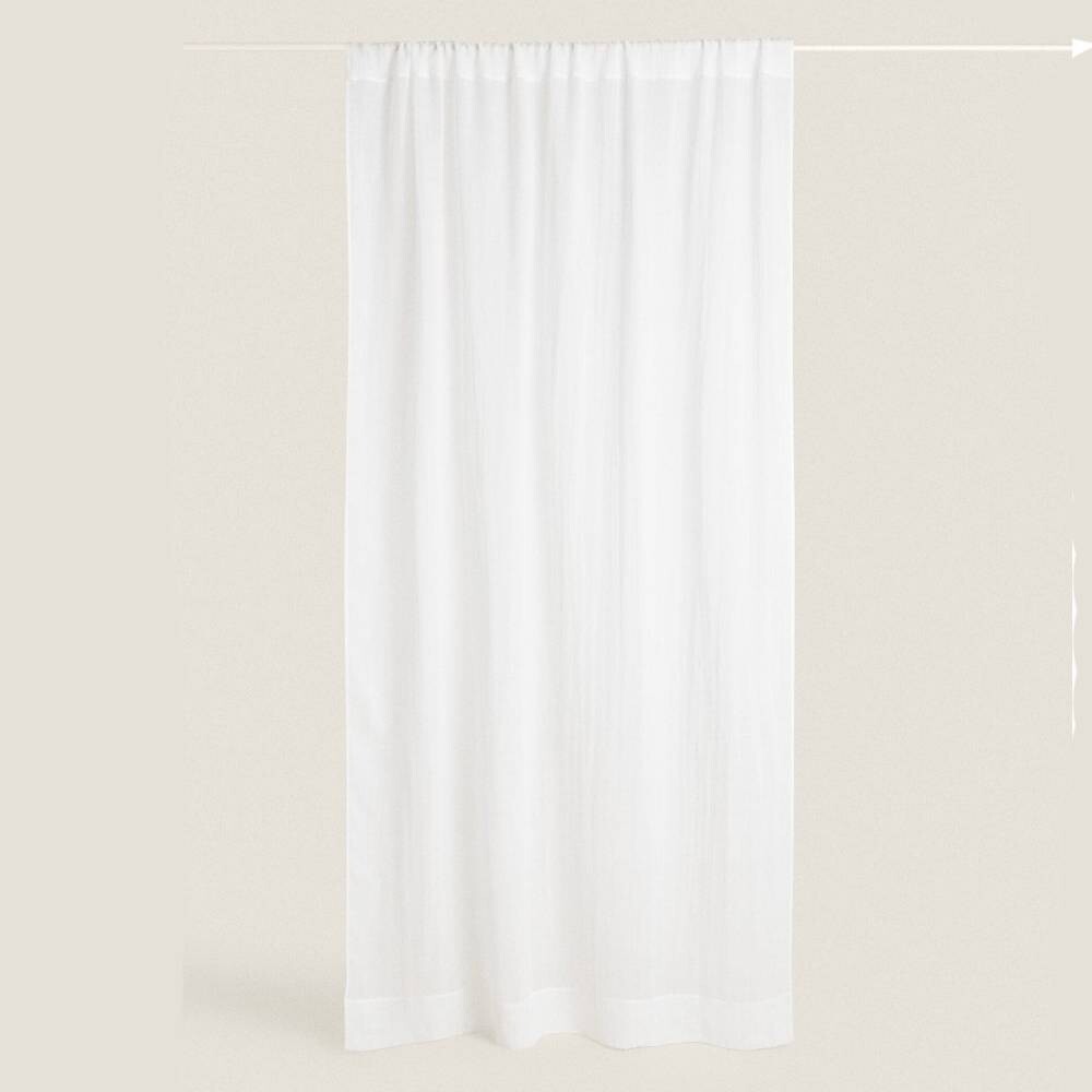 

Штора с эффектом складок Zara Home, белый