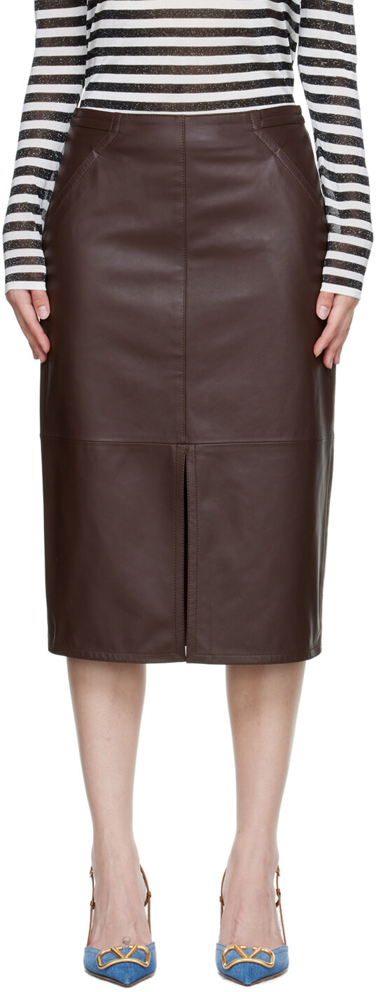 

Коричневая юбка-миди Corsica Max Mara