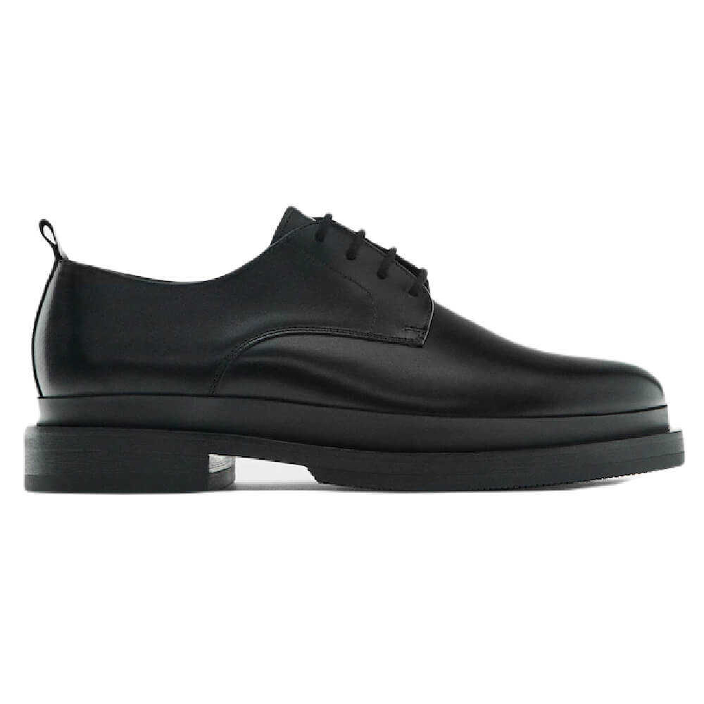 

Туфли Massimo Dutti Brushed Nappa Leather Shoes Studio, черный