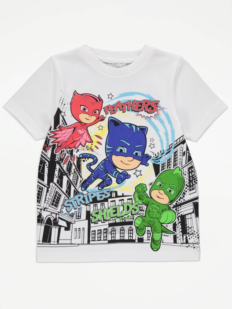 

Белая футболка с рисунком PJ Masks George., белый