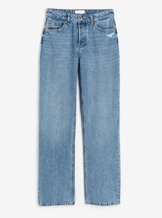 

Джинсы H&M Straight High, синий
