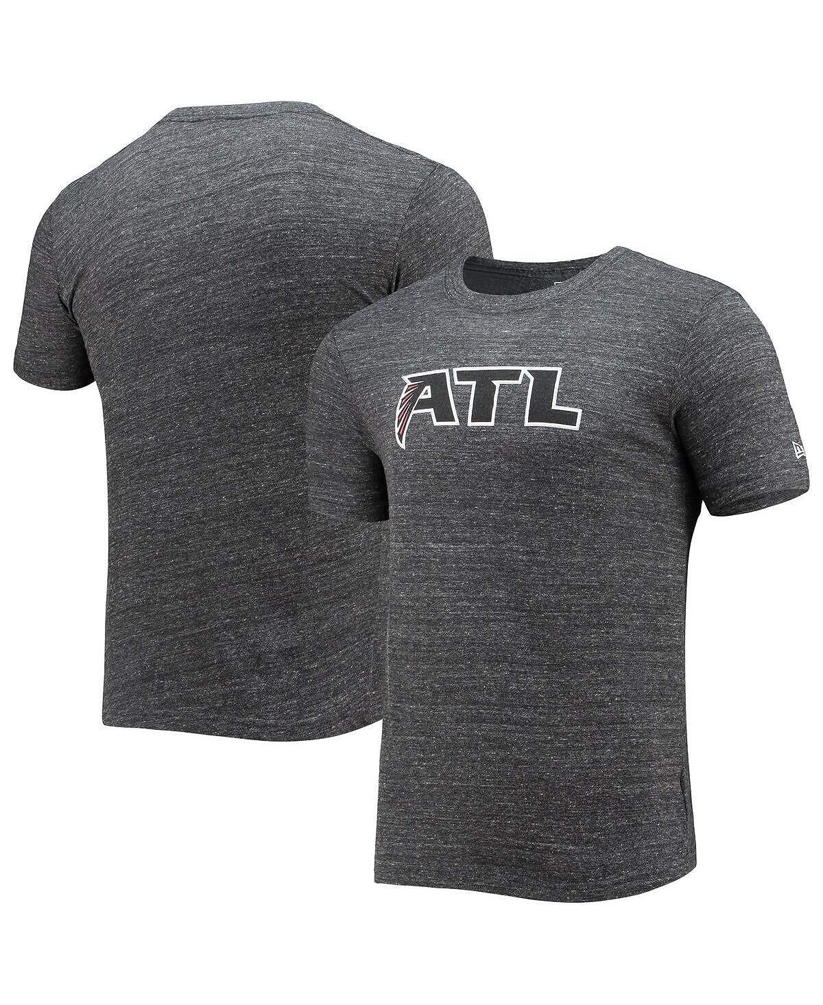 

Мужская черная футболка atlanta falcons с альтернативным логотипом tri-blend New Era, черный