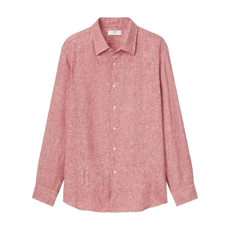 

Рубашка Uniqlo 100% Linen, красный