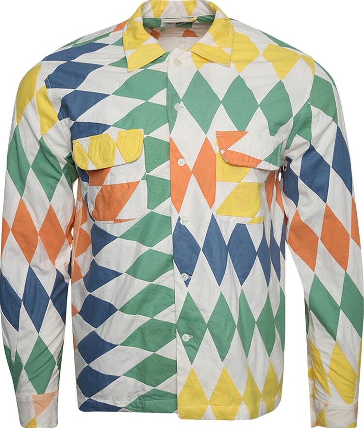 

Рубашка Bode Lonestar Patchwork Long-Sleeve Shirt 'Multicolor', разноцветный