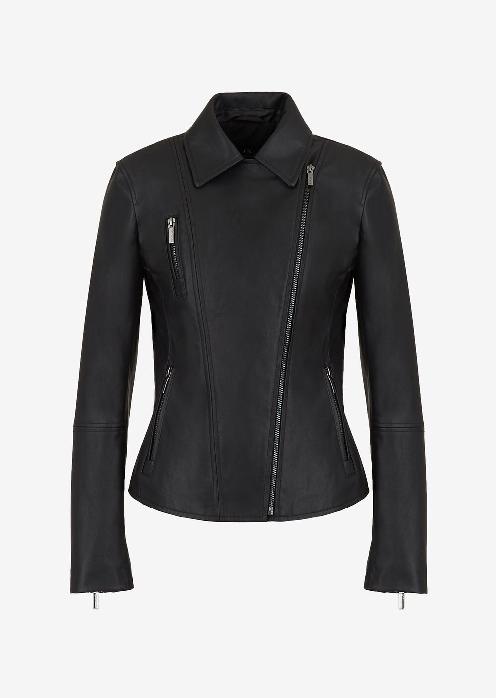 

Байкерская куртка из искусственной кожи Armani Exchange, черный
