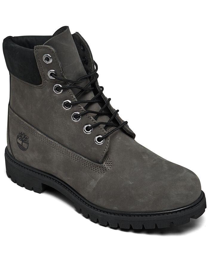 

Мужские 6-дюймовые водонепроницаемые ботинки премиум-класса Finish Line Timberland, серый