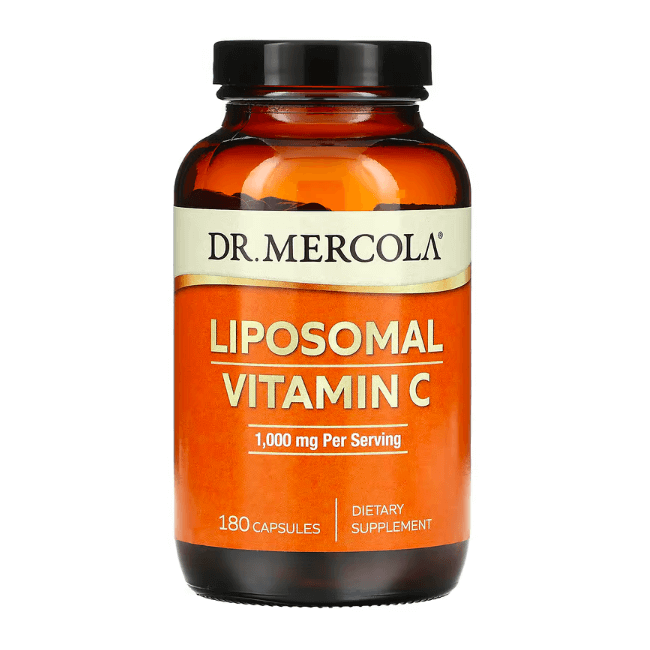 Липосомальный витамин C Dr. Mercola, 180 капсул dr mercola липосомальный витамин d3 5000 ме 90 капсул
