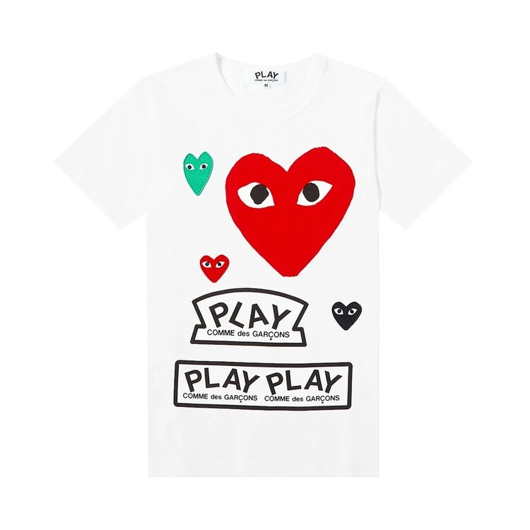 

Футболка Comme des Garçons PLAY T-Shirt 'White', белый