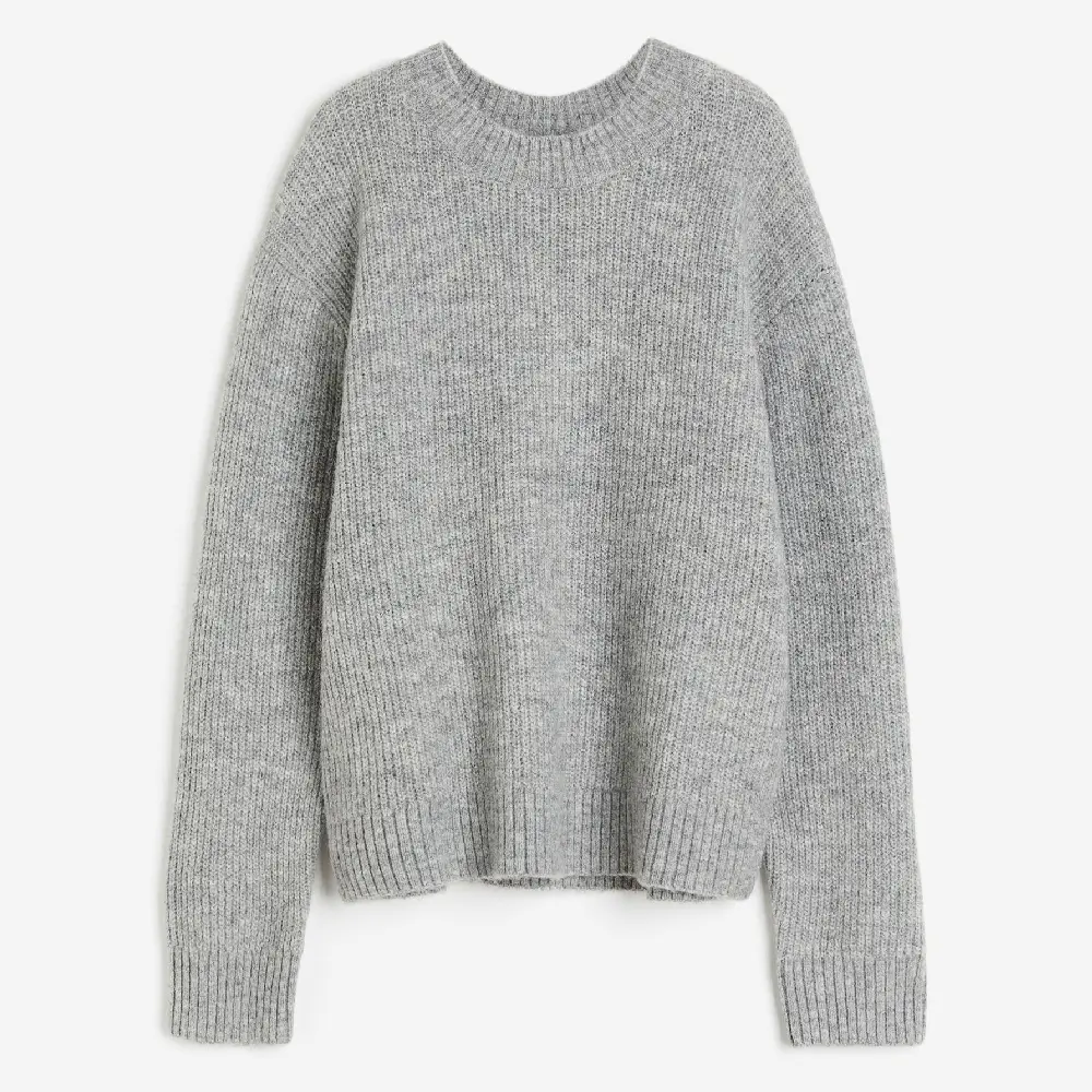 

Свитер H&M Rib-knit, светло-серый