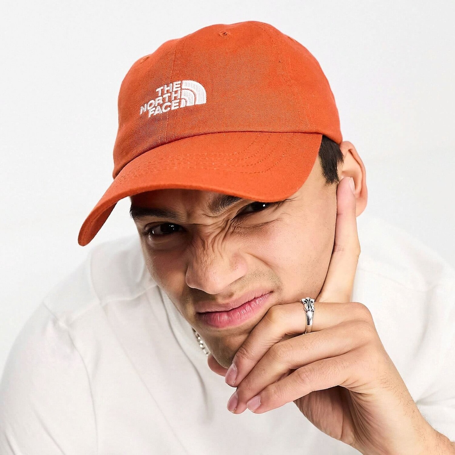 

Бейсболка The North Face Norm Cotton, оранжевый