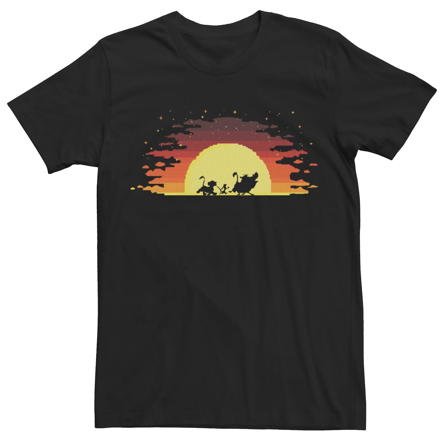 Мужская футболка Disney's The Gradient Sunset Trio Lion King цена и фото
