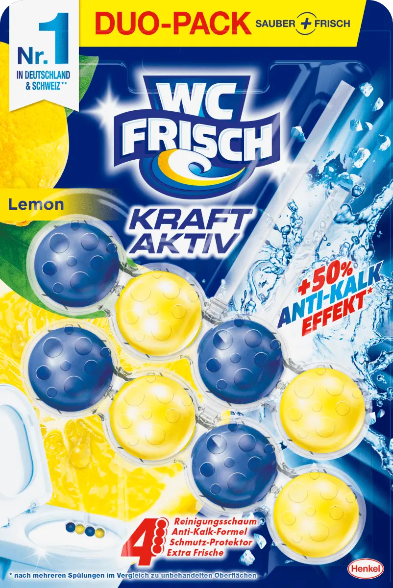 

Туалетный камень Kraft Aktiv Lemon 2 шт. WC-Frisch